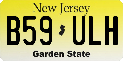 NJ license plate B59ULH