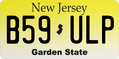 NJ license plate B59ULP