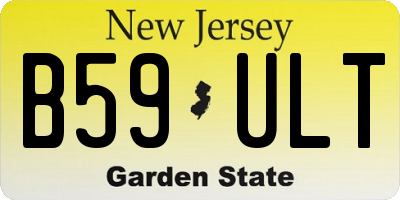 NJ license plate B59ULT