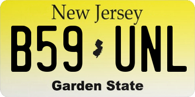 NJ license plate B59UNL