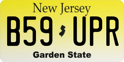 NJ license plate B59UPR