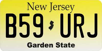 NJ license plate B59URJ