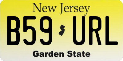 NJ license plate B59URL