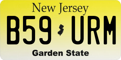 NJ license plate B59URM