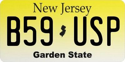 NJ license plate B59USP