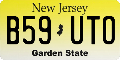 NJ license plate B59UTO
