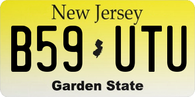 NJ license plate B59UTU