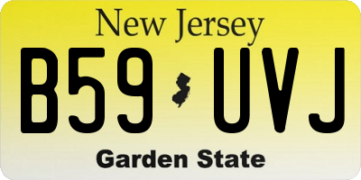 NJ license plate B59UVJ