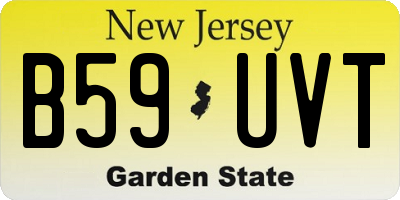 NJ license plate B59UVT