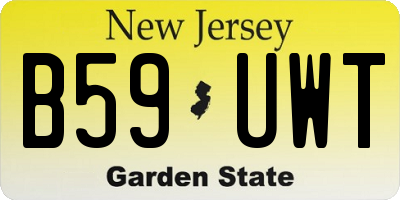 NJ license plate B59UWT