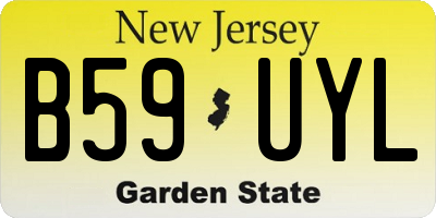 NJ license plate B59UYL