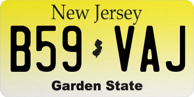 NJ license plate B59VAJ