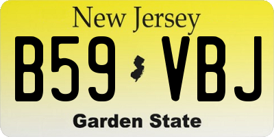 NJ license plate B59VBJ