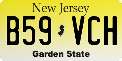 NJ license plate B59VCH