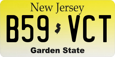 NJ license plate B59VCT