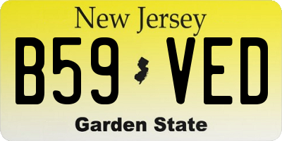 NJ license plate B59VED