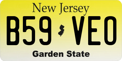 NJ license plate B59VEO