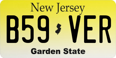 NJ license plate B59VER