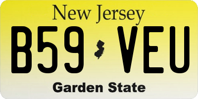 NJ license plate B59VEU