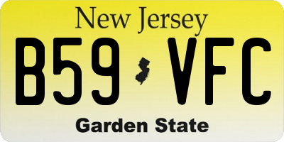 NJ license plate B59VFC