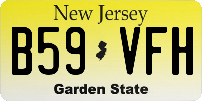 NJ license plate B59VFH