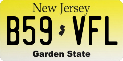 NJ license plate B59VFL