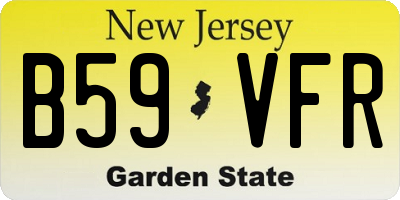 NJ license plate B59VFR
