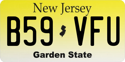 NJ license plate B59VFU