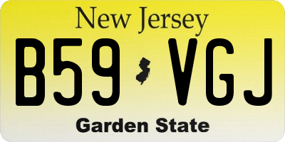 NJ license plate B59VGJ