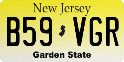 NJ license plate B59VGR