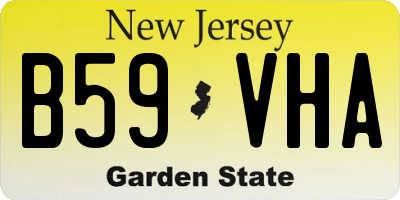 NJ license plate B59VHA