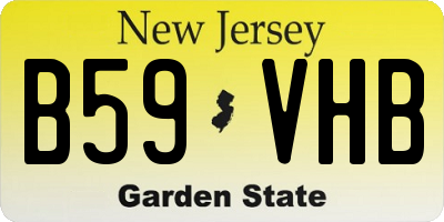 NJ license plate B59VHB