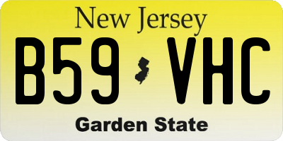 NJ license plate B59VHC