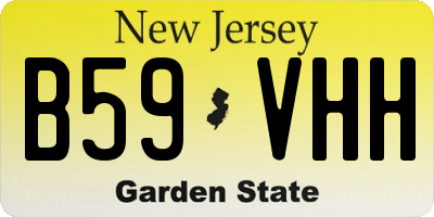 NJ license plate B59VHH