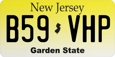 NJ license plate B59VHP