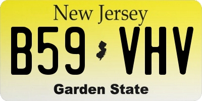 NJ license plate B59VHV