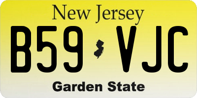 NJ license plate B59VJC