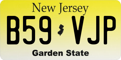 NJ license plate B59VJP