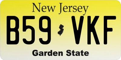 NJ license plate B59VKF