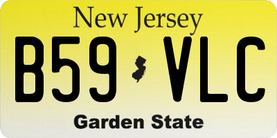 NJ license plate B59VLC