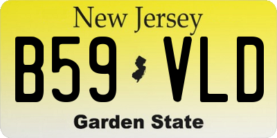 NJ license plate B59VLD