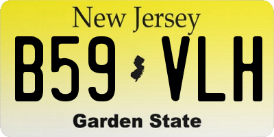 NJ license plate B59VLH