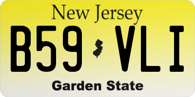 NJ license plate B59VLI