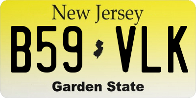 NJ license plate B59VLK