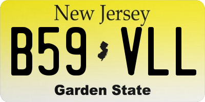 NJ license plate B59VLL