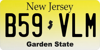 NJ license plate B59VLM