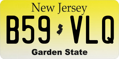 NJ license plate B59VLQ