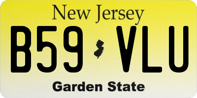 NJ license plate B59VLU