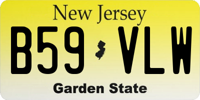 NJ license plate B59VLW