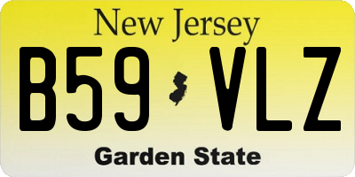 NJ license plate B59VLZ